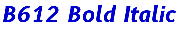 B612 Bold Italic police de caractère